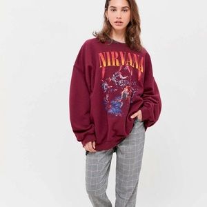 urban outfiters nirvana crewneck sweatshirt/hoodie